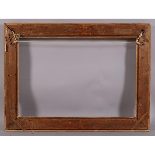 727 - Ornate 19th century gilt-gesso frame, inside measurement 51cm x 75cm