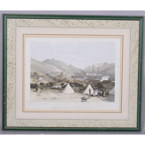 739 - William Simpson, 5 x 19th century Crimean War scenes, published 1855, framed (5)