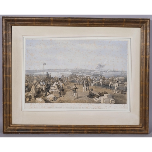 739 - William Simpson, 5 x 19th century Crimean War scenes, published 1855, framed (5)