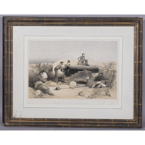 740 - William Simpson, 5 x 19th century Crimean War scenes, published 1855, framed (5)