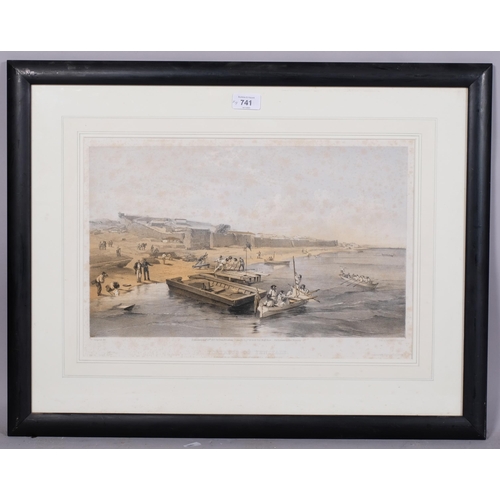 741 - William Simpson, 4 x 19th century Crimean War scenes, published 1855, framed (4)