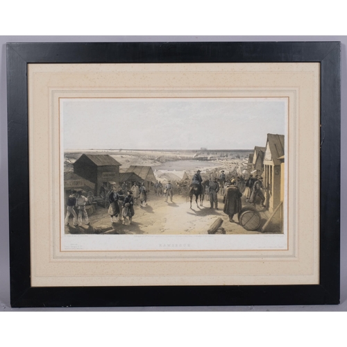 741 - William Simpson, 4 x 19th century Crimean War scenes, published 1855, framed (4)