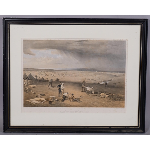 741 - William Simpson, 4 x 19th century Crimean War scenes, published 1855, framed (4)