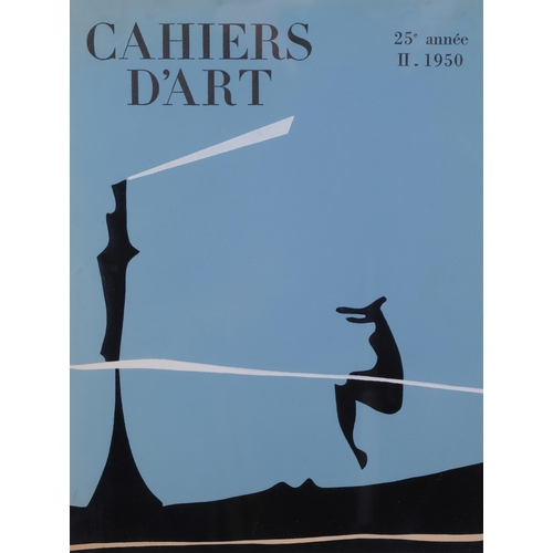 752 - Yves Tanguy, cover for Cahiers d'Art, 1950, 31cm x 23cm, framed