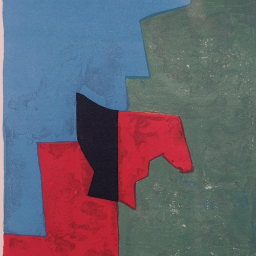 755 - Serge Poliakoff, Composition, 1961, original lithograph, sheet size 31cm x 24cm, framed