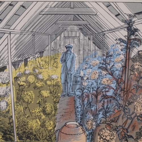 764 - Edward Bawden (1903-1989), original colour lithograph on paper, The Market Gardener, from Life in an... 