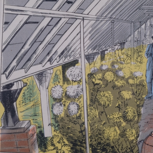 764 - Edward Bawden (1903-1989), original colour lithograph on paper, The Market Gardener, from Life in an... 