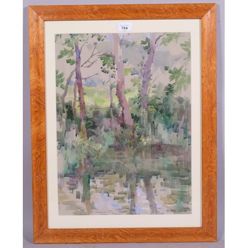 784 - Michael Cadman (1920-2010), watercolour on paper, French River (2005), signed and dated lower right,... 