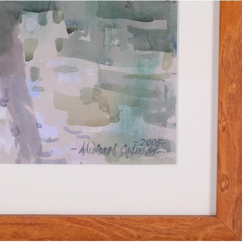 784 - Michael Cadman (1920-2010), watercolour on paper, French River (2005), signed and dated lower right,... 