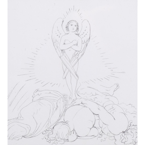 790 - William Blake (1757-1827) engraver after John Flaxman (1755-1826), stipple engraving and etching on ... 