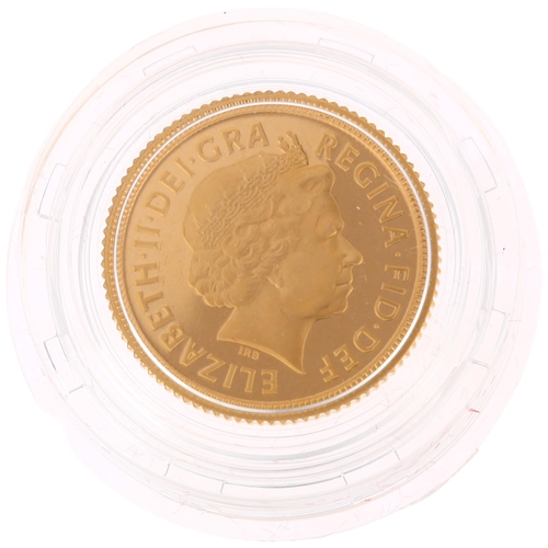 1158 - An Elizabeth II 2002 Golden Jubilee gold proof half sovereign coin, limited edition no. 5740 of 1050... 