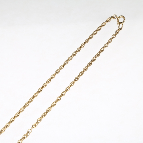 1226 - A 9ct gold Prince of Wales link chain necklace, 60cm, 9g