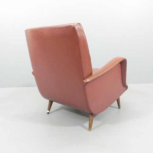 2076 - A mid-century Italian lounge chair by Carlo de Carli, model 806, for Cassina.