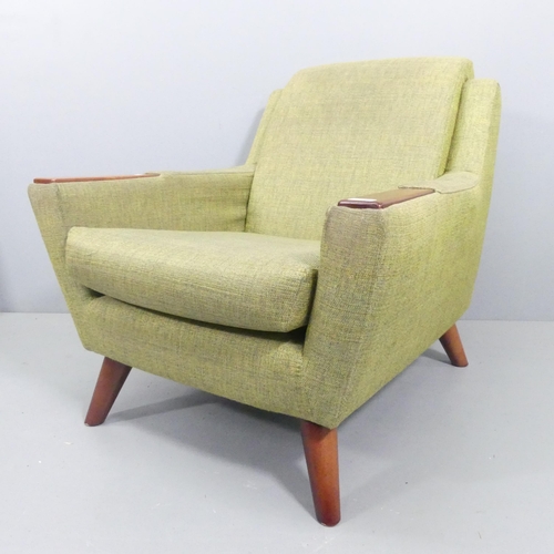 2073 - G-PLAN - the fifty five armchair, with matching footstool.