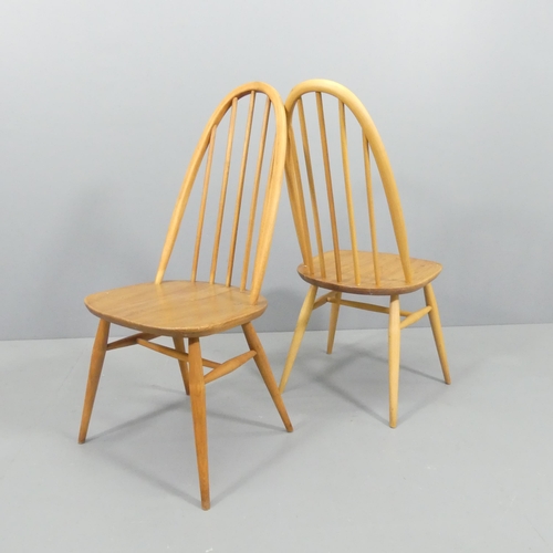 2075 - ERCOL - A set of six Quaker dining chairs (4+2).