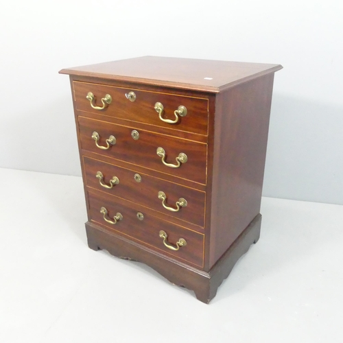 2165 - A 19th century style mahogany chest of four drawers. 61x73x48cm.