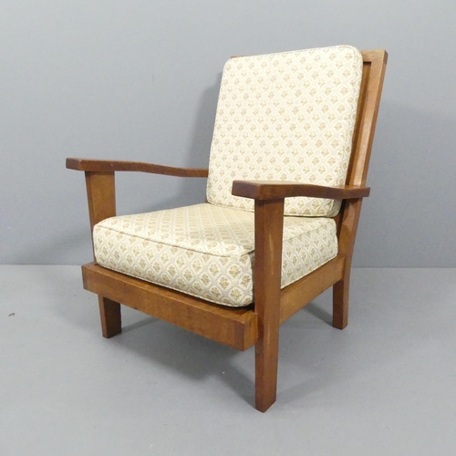 2095 - A Brynmawr Furniture Makers oak Arts & Crafts fireside chair, circa 1935, with provenance. WITH THE ... 