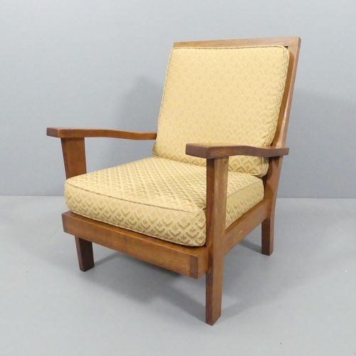 2096 - A Brynmawr Furniture Makers oak Arts & Crafts fireside chair, circa 1935, with provenance.