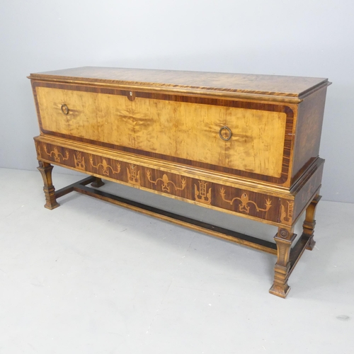 2645 - A Swedish Art Deco Grace period walnut and maple veneered sideboard, in the manner of Carl Malmsten,... 