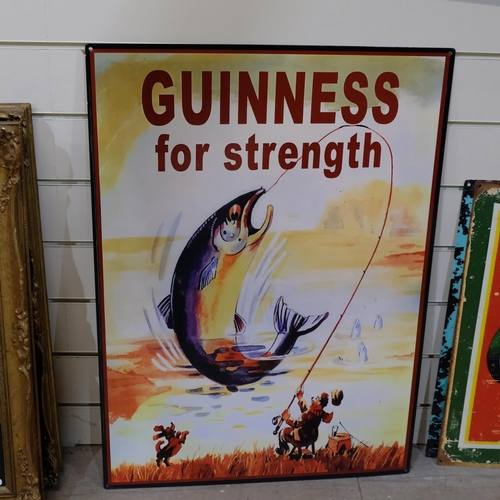 502 - 2 reproduction tin advertising signs, Jack Daniel's, and Guinness, 70cm x 50cm