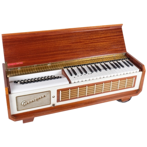 160 - A 1950s Italian Farfisa pianorgan, RN 20499. L - 73cm.