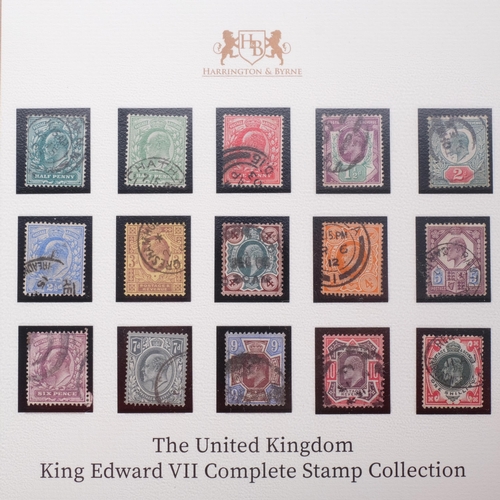 195 - Harrington and Bryne - The United Kingdom King Edward VII complete stamp collection, denominations t... 