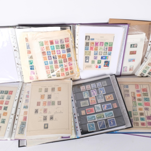 64 - 7 albums of world stamps, including Australia, Belgium, Germany, Canada etc.