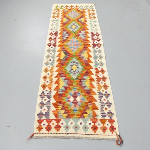 2277 - A Chobi Kilim Runner. 192x62cm.