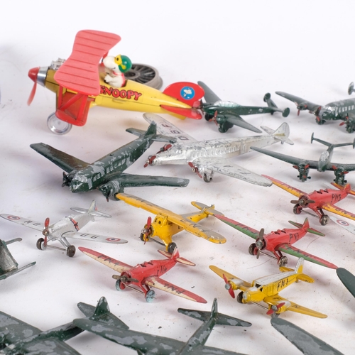 443 - A quantity of Dinky and Meccano model aeroplanes, including a boxed Dinky Toys no. 62P, Armstrong Wh... 