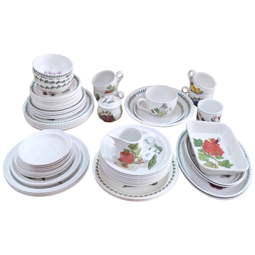 534 - Portmeirion Botanic Garden part dinner service, including dinner, dessert and side plates, a selecti... 