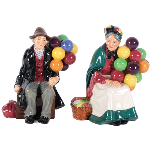 646 - 2 Royal Doulton Balloon Sellers, HN1315 and HN1954 (2)