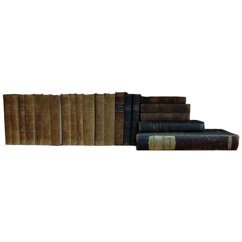 657 - A quantity of 19th century French leather-bound books (21)