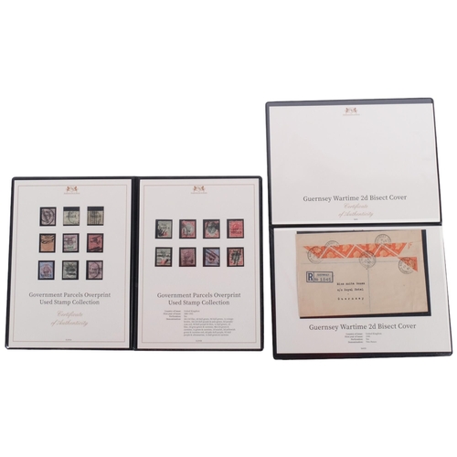 687 - Hannington & Bryne, 2 presentation packs, including Government Parcels Overprint Used Stamp collecti... 