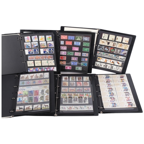 689 - Hannington & Bryne, a collection of presentation stamp collections, to include 1996 - 1999 complete ... 