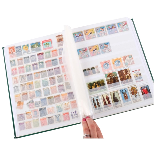 746 - A good well filled 64 page stock book, containing various postage stamps from throughout the world, ... 