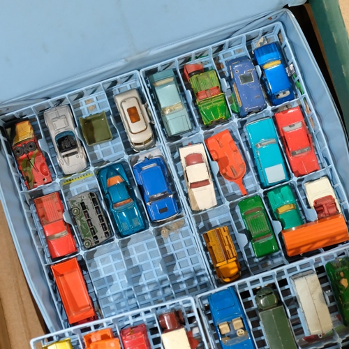 768 - A Vintage Matchbox Series Collector's case, referenced no. 41, and a quantity of diecast vehicles, i... 