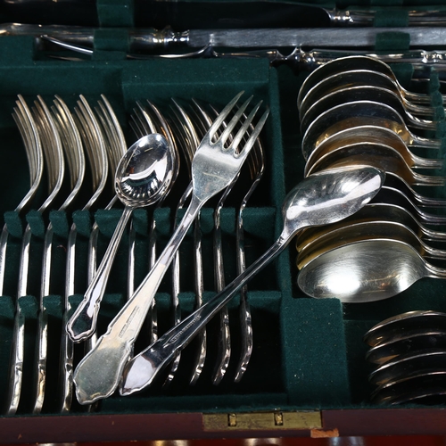 855 - A Harrods Company retailed canteen of Dubarry cutlery for 6 people, including a fish service and car... 