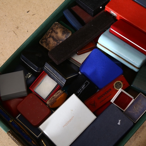 873 - A large quantity of jewellery, wristwatches, and ring boxes (boxful)