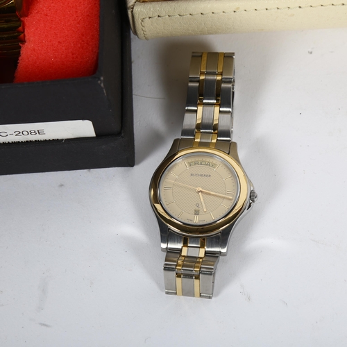 879 - A group of modern ladies quartz wristwatches, including Bucherer, Avia etc