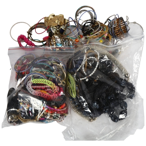 880 - 3 bags of mixed modern costume jewellery