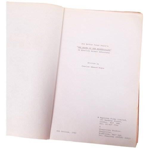 200 - The Hound of the Baskervilles - A typed script of the Sherlock Holmes adventure, written by Charles ... 