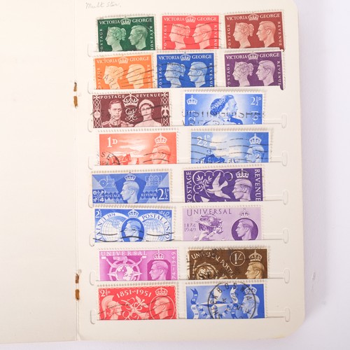 199 - A small booklet of King George VI high value stamps, including 10p blues, 8p pinks, dark blues etc.