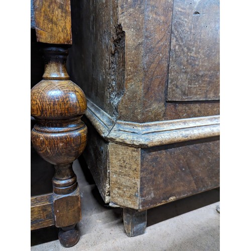 2128 - A French walnut marble topped commode chest of four long drawers. 122x102x55cm.