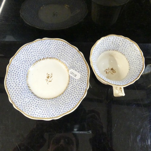 125 - A quantity of early 19th century and later cabinet cups and saucers including Rockingham, Sunderland... 