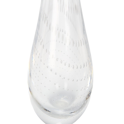 111 - VICKE LINDSTRAND for Kosta, Sweden, a clear stretched glass bubble vase, makers marks Kosta LH 1011?... 