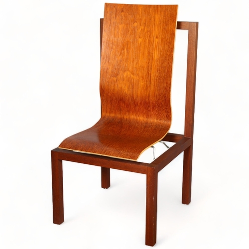 159 - MARTIN STOLL, a bent ply limited edition reading chair, No 124 designed in 1995 for the French Natio... 