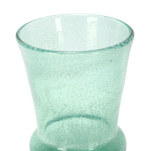 170 - A hand blown studio glass vase, with unsual 