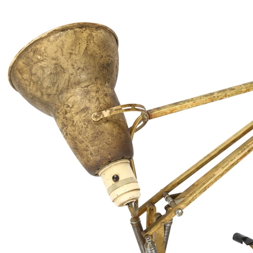 67 - A Herbert Terry Anglepoise lamp, original mottled paintwork, original two-step base, makers stamp, a... 