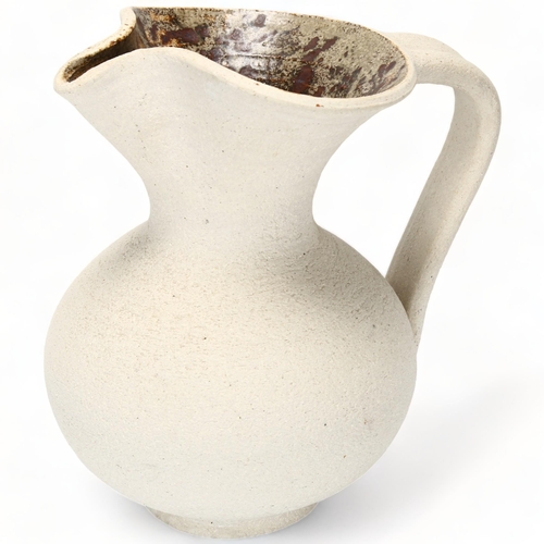 97 - WAISTEL COOPER (1921-2003), British, a large  stoneware studio pottery jug, signed to base, height 2... 