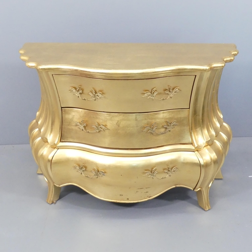 2026 - A contemporary gilt-painted baroque commode chest of three drawers in the manner of Casa Padrino. 12... 